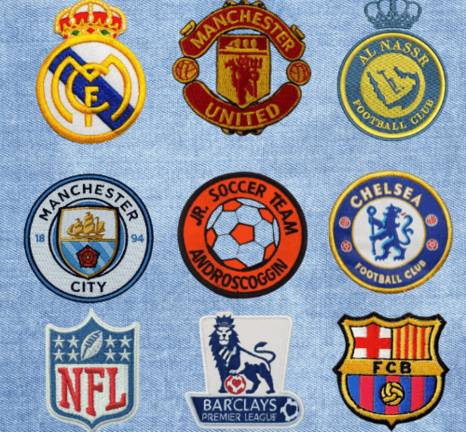 Custom Embroidered Footbaal Patches UAE