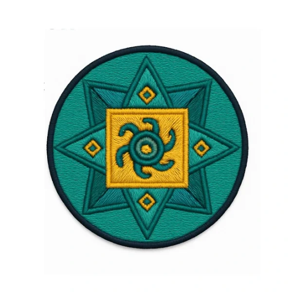embroidered design of custom patch